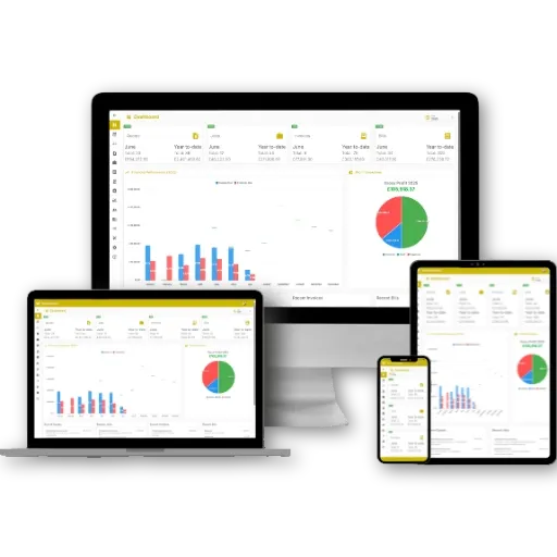 Mockups of workbookpro in action